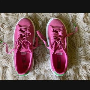 Pink Puma sneakers